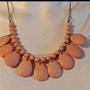 Vintage Light outage beaded statement necklace or choker